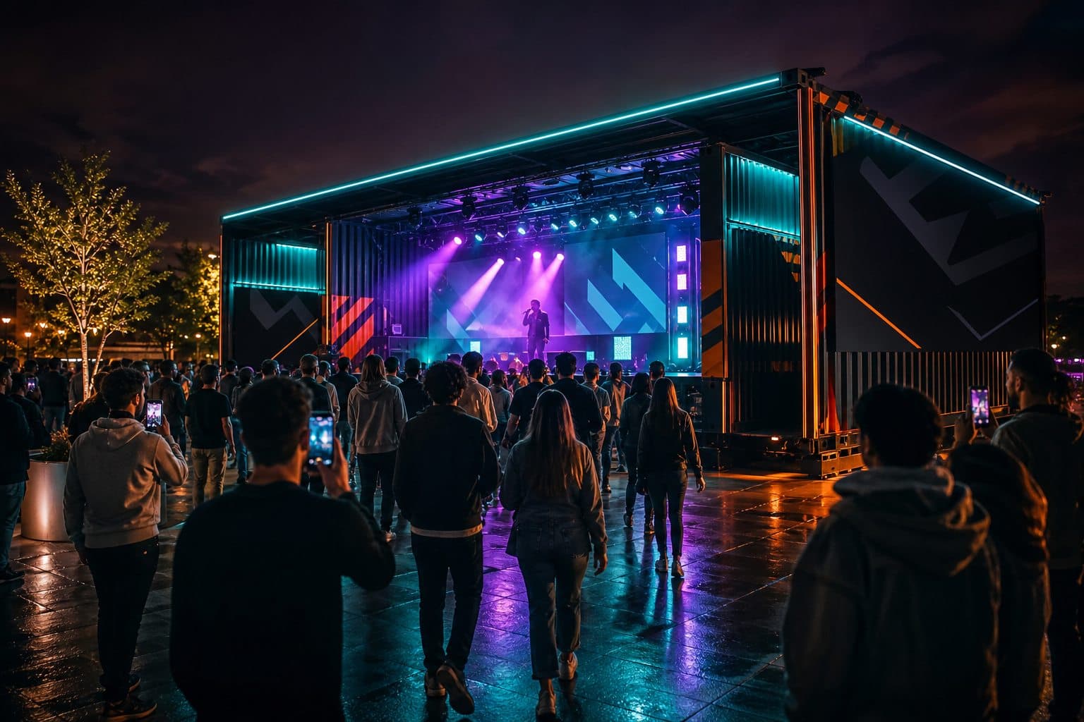 Branded To The Crowd — LED walls + sponsor display